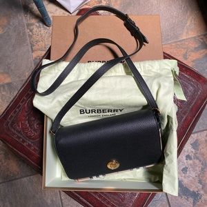 Burberry Vintage check and leather shoulder/cross body bag